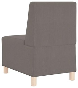 vidaXL Μοναδικός Καναπές χωρίς Χερούλια 2 pcs Ανοιχτό γκρι
