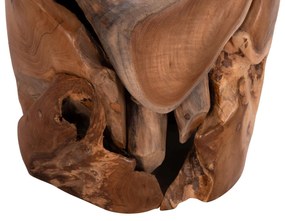 Βοηθητικό Σκαμπό - Τραπεζάκι STOMP Ξύλο Teak Φυσικό Φ30x45Υ εκ. 30x30x45 εκ.