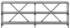 vidaXL Τραπέζι Κονσόλα Γκρι Sonoma 200x30x75 εκ. Επεξ. Ξύλο + Σίδηρος
