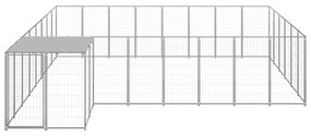 Σπιτάκι Σκύλου Ασημί 15,73 μ² Ατσάλινο   - Ασήμι