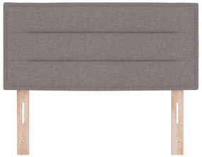 vidaXL LED κεφαλάρι με φώτα λωρίδας LED Επιτοίχιο Taupe 80 cm ύφασμα