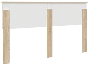 vidaXL Κεφαλάρι με κεφαλάρι Δρύς Sonoma 160 cm Επεξεργασμένο ξύλο