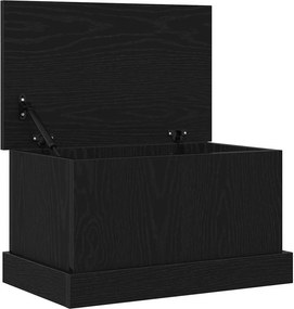 vidaXL Κουτί αποθήκευσης Μαύρη δρυς 50 x 30 x 28 cm Επεξεργασμένο Ξύλο