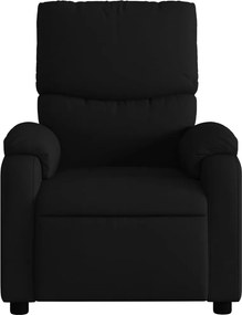 vidaXL Πολυθρόνα με Ανακλινόμενη Πόρτα Μαύρη Υφασμάτινη