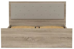 Κρεβάτι διπλό Vita Plus μελαμίνη σε sonoma απόχρωση 160x200εκ 160x200x95 εκ.
