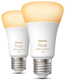 Έξυπνη Λάμπα Philips Pack de 2 E27 Λευκό F E27 (2200K) (6500 K)