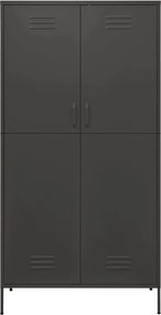 vidaXL Ντουλάπα Ανθρακί 90 x 50 x 180 εκ. από Ατσάλι