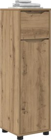 vidaXL Ντουλάπι Μπάνιου με συρτάρι Artisan Oak 30,5 x 30 x 101 εκ