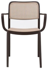 Καρέκλα Olesia Fylliana Καφέ - Μπέζ 56x43x81 εκ. 56x43x81 εκ.