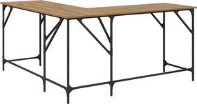 vidaXL Γραφείο Artisan Oak 149 x 149 x 75 εκ. Επεξεργασμένο ξύλο