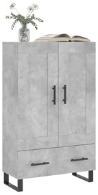 vidaXL Ντουλάπα Γκρι Σκυροδέματος 69,5 x 31 x 115 εκ. Επεξεργ. Ξύλο