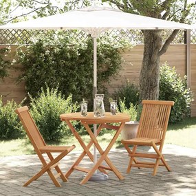 vidaXL Σετ Τραπεζαρίας Κήπου 2 pcs Καφέ Μασίφ ξύλο teak