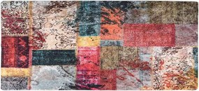 vidaXL Χαλί Πλενόμενο Πολύχρωμο 80 x 300 εκ. Patchwork