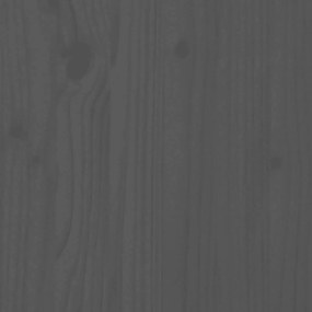 vidaXL Υποπόδιο Κήπου Γκρι από Μασίφ Ξύλο Πεύκου με Μαξιλάρι