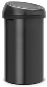 Brabantia Touch Bin 647252, 60 l, Ομαλό και αθόρυβο άνοιγμα, Μαύρο