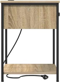 vidaXL Κομοδίνο Δρύς Sonoma 42 x 41 x 56 εκ. Επεξεργασμένο ξύλο