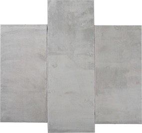 Μοκέτες Κρεβατοκάμαρας (Σετ 3τμχ) Pol Rugs & Mats Como Grey