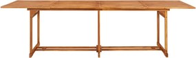 vidaXL Σετ Τραπεζαρίας Κήπου 11 Τεμαχίων 280x90x75 εκ. Μασίφ Ακακία