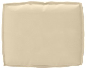 vidaXL Μαξιλάρι Παλέτας για Πλάτη Μπεζ 50x40x12 εκ, Υφασμα Οξφόρδη