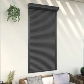 vidaXL Ρολό εισόδου Ανθρακί 110 x 220 cm Αλουμίνιο και Πολυουρεθάνη