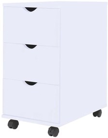 vidaXL Συρταριέρα Λευκή 33 x 45 x 60 εκ.