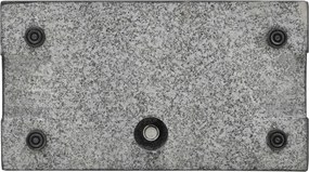 vidaXL Βάση Ομπρέλας Ορθογώνια Μαύρη 25 κ. από Γρανίτη