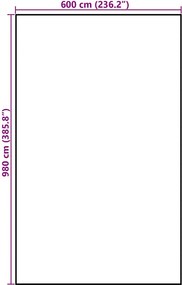 vidaXL Τάπητας 9,8x6 m 140 g/m² Πολυπροπυλένιο