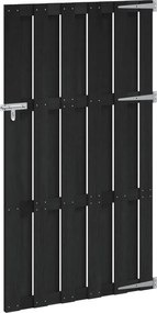 vidaXL Πύλη Κήπου 100 x 180 cm WPC και Αλουμίνιο Μαύρο