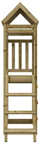 vidaXL Πύργος με Σκάλα & Τοίχο Αναρρίχ. 52,5x110,5x214 εκ. Ξύλο Πεύκου