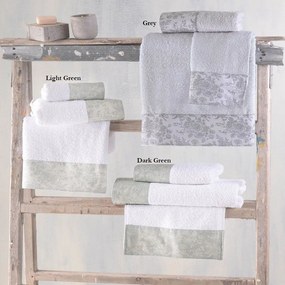 Πετσέτες Bendetta Σε Κουτί (Σετ 3τμχ) Grey Ρυθμός Towels Set 70x140cm 100% Cotton Foam