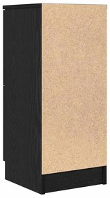 vidaXL Πλαϊνό γραφείο 2 pcs Μαύρη δρυς 30 x 30 x 70 εκ.
