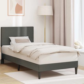 vidaXL Σκελετός Κρεβατιού Σκούρο Γκρι 100 x 200 cm