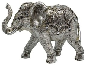 Διακοσμητικός Ελέφαντας 815173 27x10x18cm Silver Ankor Πολυέστερ