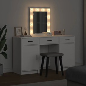 vidaXL Τραπέζι περιποίησης Λευκό 50 x 41 x 135 εκ Επεξεργασμένο ξύλο