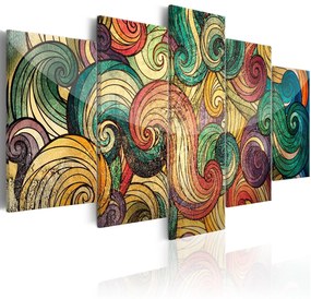 Πίνακας - Colourful Waves 200x100