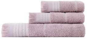 Πετσέτες Μπάνιου (Σετ 3τμχ) Nima Plush 480gsm Λιλά