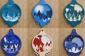 Intra απο ξύλο plywood 3mm-4mm πάχος Χριστουγεννιάτικο Στολίδι Multilayer Δίασταση 20x30 cm INTRAFABR-107524441