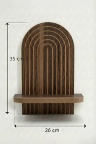 Ράφι Τοίχου Wenge BIZIDOR 26x13x35