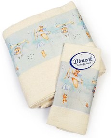 Πετσέτες Βρεφικές Helicopter 307 (Σετ 2τμχ) Ecru DimCol Towels Set 70x140cm 100% Βαμβάκι