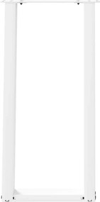 vidaXL Πόδια Κονσόλας σε Σχήμα U 2 τεμ. Λευκά 28x(72-73) εκ. Ατσάλι