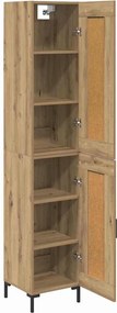 VidaXL Highboard Artisan Oak 34,5 x 34 x 180 εκ. Επεξεργασμένο Ξύλο