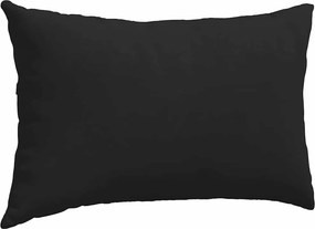 vidaXL Μαξιλάρι Καναπέ 2 pcs Μαύρο 50 x 30 cm ύφασμα