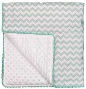 Κουβέρτα fleece με pom-pom Bebe Stars Elephant 3053
