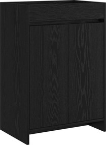 vidaXL Ντουλάπι Κάτω από τον Νιπτήρα Μαύρη Δρυς 56 x 37,5 x 81 εκ