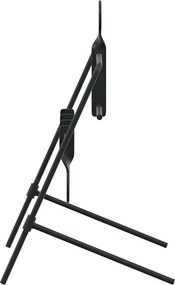 vidaXL Στόχος επαναφοράς Μαύρο 40 x 34 x 53 εκ. Ατσάλι