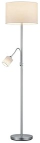 Φωτιστικό Δαπέδου Hotel 170x40cm Nickel Mat-White 403900201 Trio Lighting Μέταλλο,Ύφασμα
