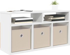 vidaXL Χαμηλό γραφείο με συρτάρι Λευκό 72 x 22,5 x 38 εκ