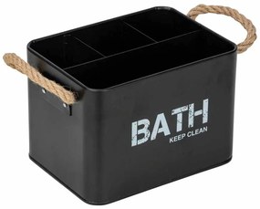 Κουτί Αποθήκευσης 4 Θέσεων Wenko Gara Black 24328100
