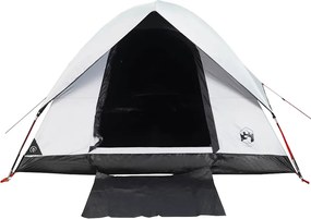 vidaXL Σκηνή Κάμπινγκ 2 Ατόμων Διάβροχη Λευκή Ύφασμα Συσκότισης