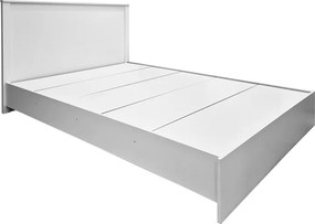 Κρεβάτι Athos pakoworld σε λευκή απόχρωση 140x200εκ